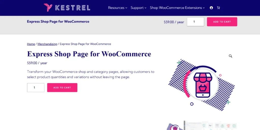 Express Shop Page for WooCommerce