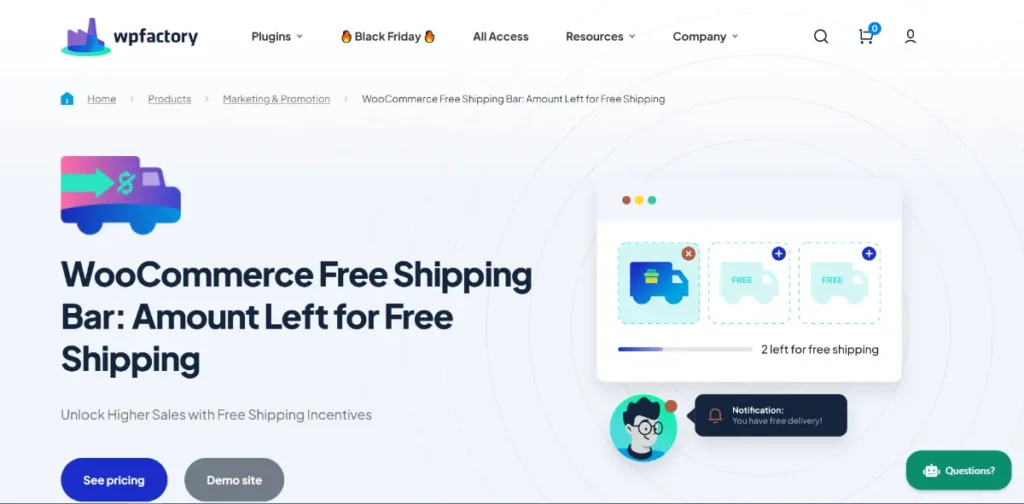 Free Shipping Amount Label & Progress Bar for WooCommerce Pro
