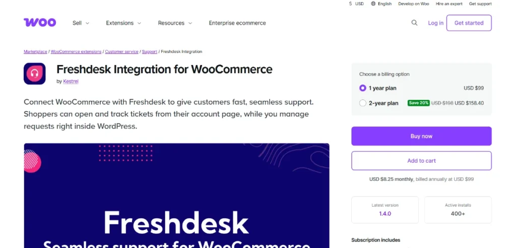 Freshdesk for WooCommerce