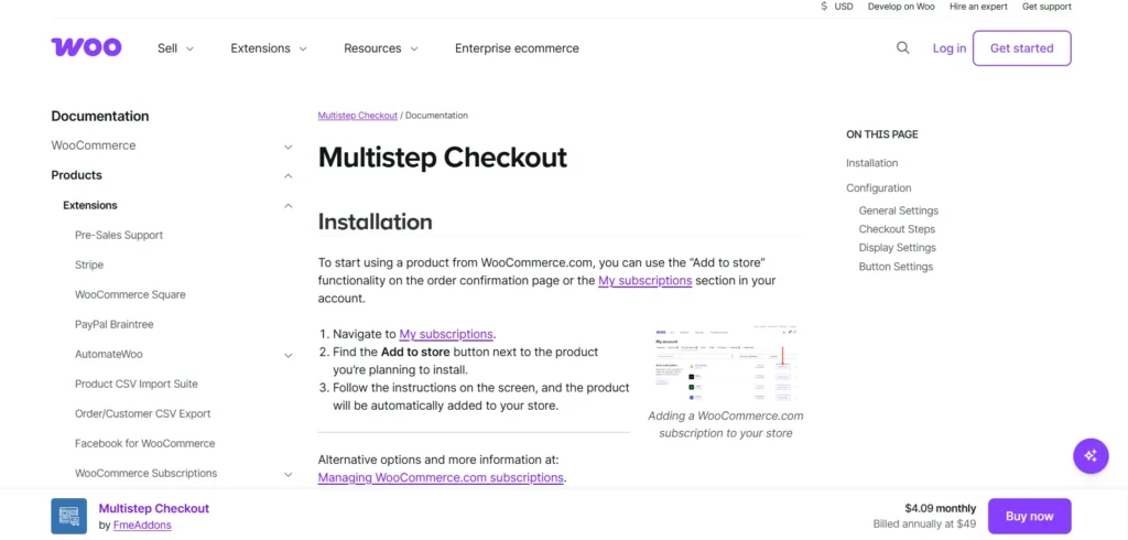 Multi-Step Checkout for WooCommerce (Pro)