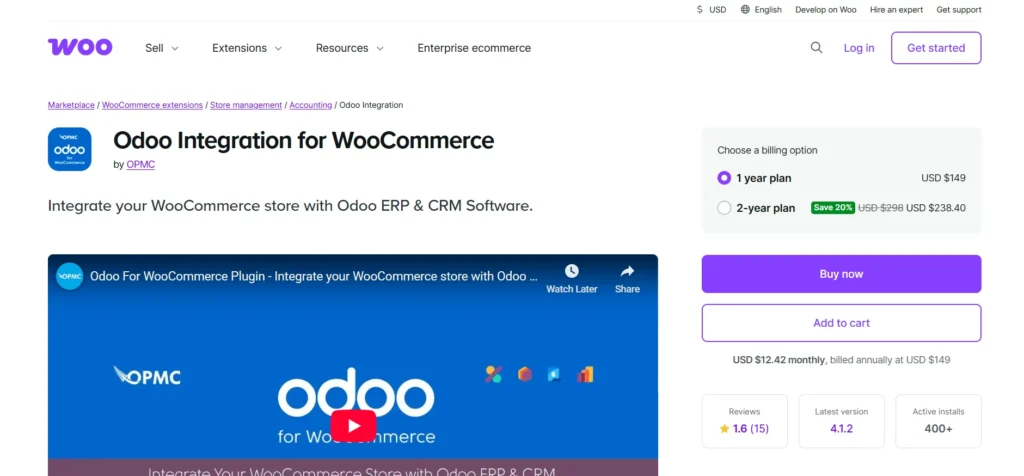 Odoo for Woocommerce
