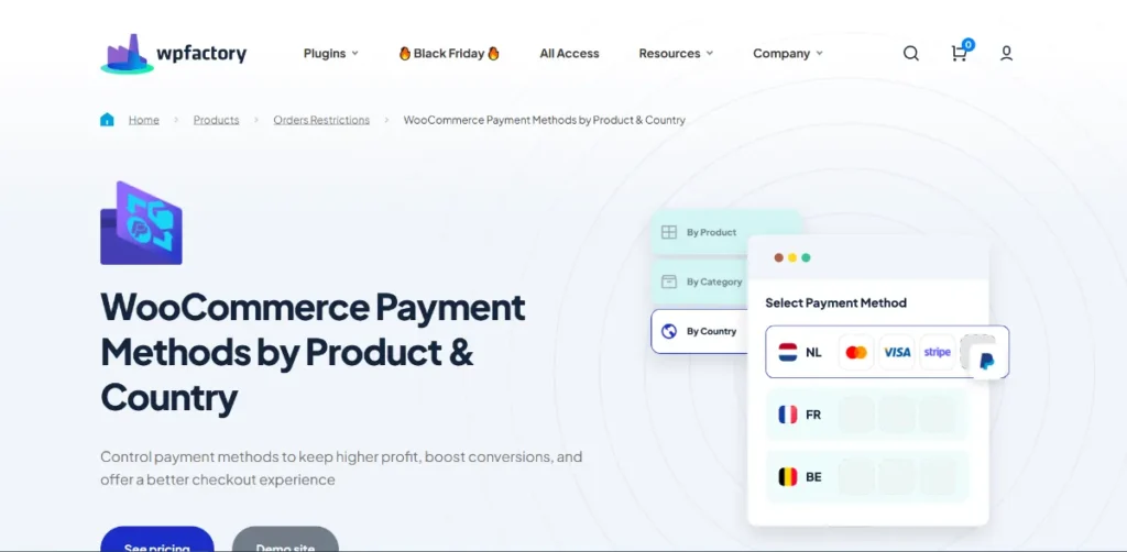 Payment Methods by Product & Country for WooCommerce Pro