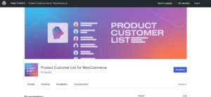 Product Customer List for WooCommerce Premium