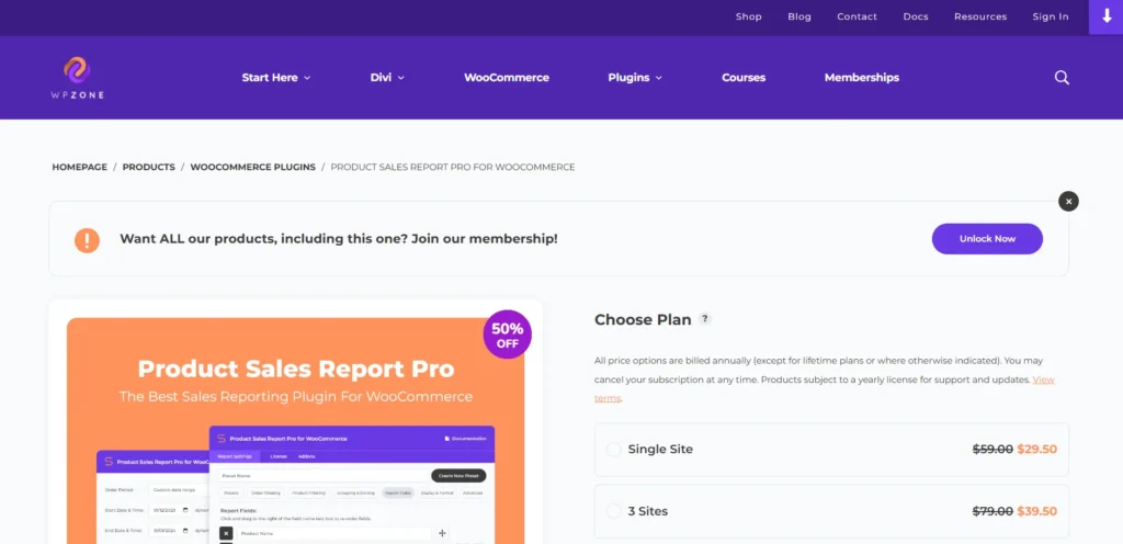 Product Sales Report Pro for WooCommerce