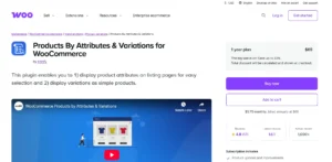 Products By Attributes & Variations for WooCommerce