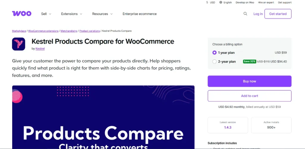 Products Compare for WooCommerce