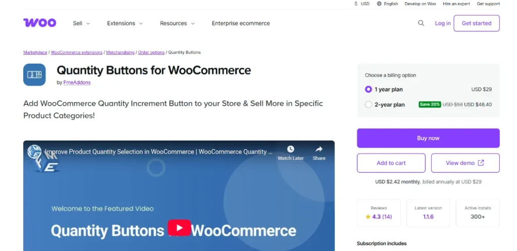 Quantity Buttons for WooCommerce