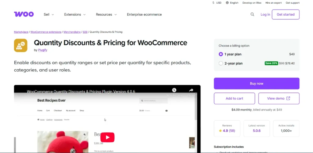 Quantity Discounts & Pricing For Woocommerce