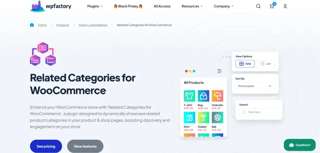 Related Categories for WooCommerce Pro
