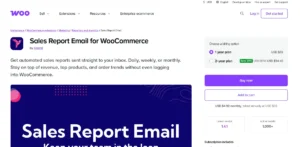 Sales Report Email for WooCommerce
