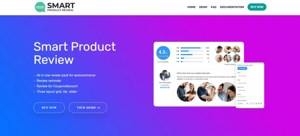 Smart Product Review For WooCommerce