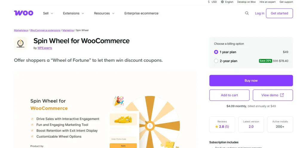 Spin Wheel For WooCommerce