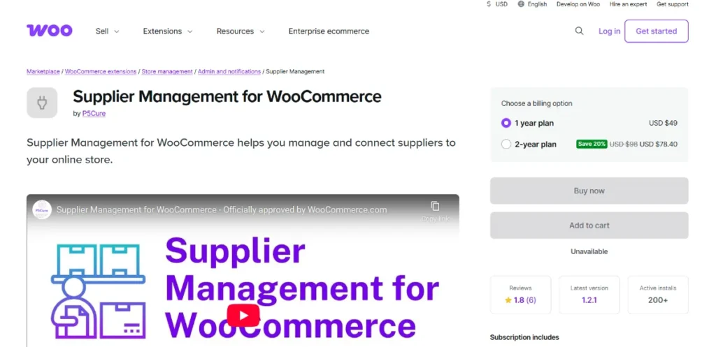Supplier Management for Woocommerce