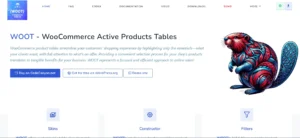 WOOT – WooCommerce Active Products Tables