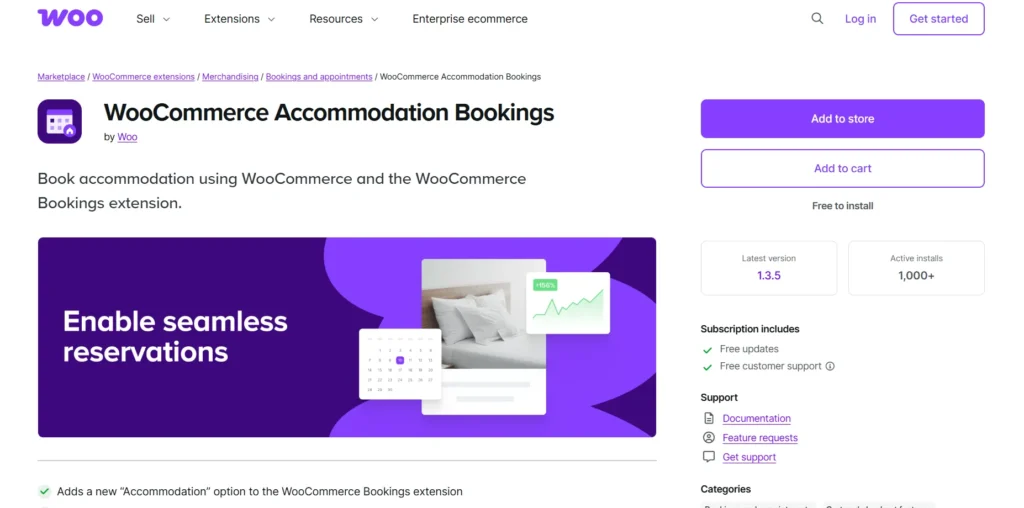 WooCommerce Accommodation Bookings