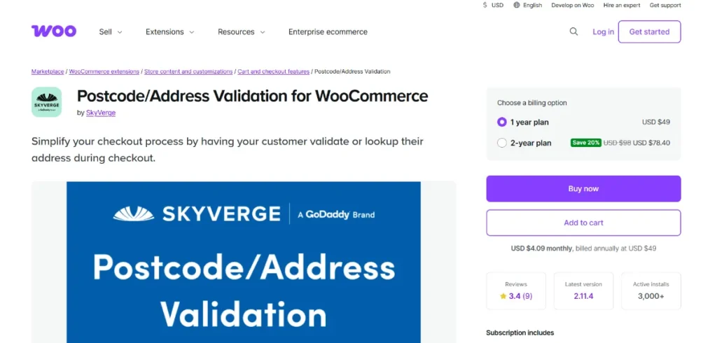 WooCommerce Address Validation