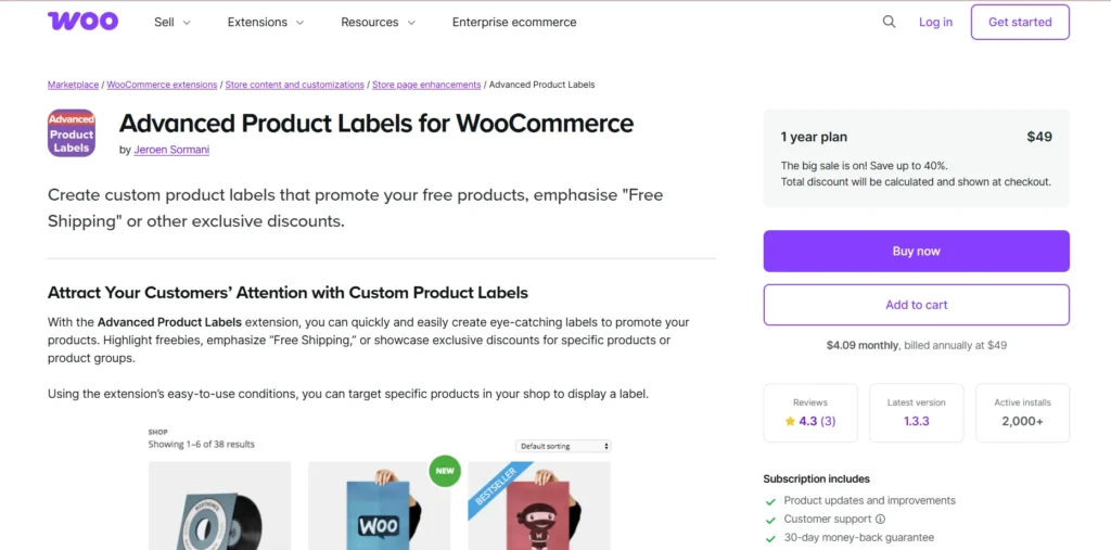 WooCommerce Advanced Product Labels
