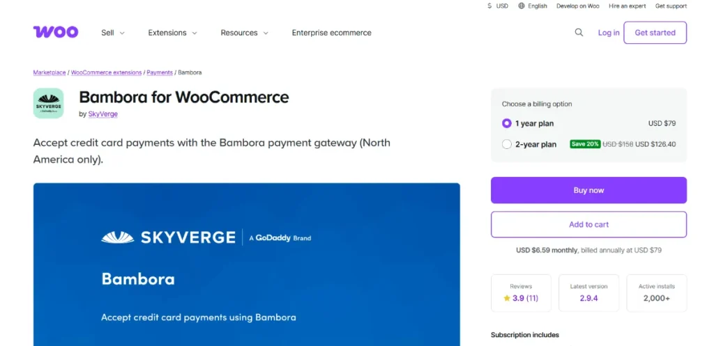 WooCommerce Bambora Gateway