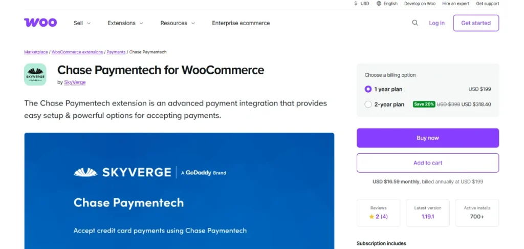 WooCommerce Chase Paymentech Gateway
