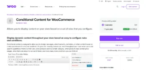 WooCommerce Conditional Content