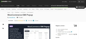 WooCommerce EMI Popup
