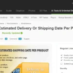 WooCommerce Estimated Delivery Or Shipping Date Per Product