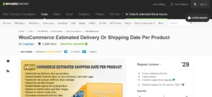 WooCommerce Estimated Delivery Or Shipping Date Per Product