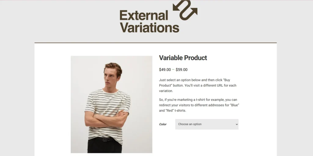 WooCommerce External Variations