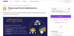 WooCommerce Lead Time