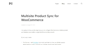 WooCommerce Multisite Product Sync