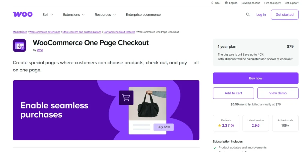 WooCommerce One Page Checkout