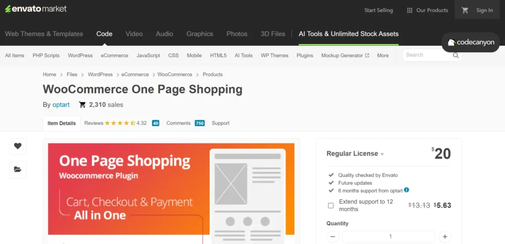 WooCommerce One Page Shopping