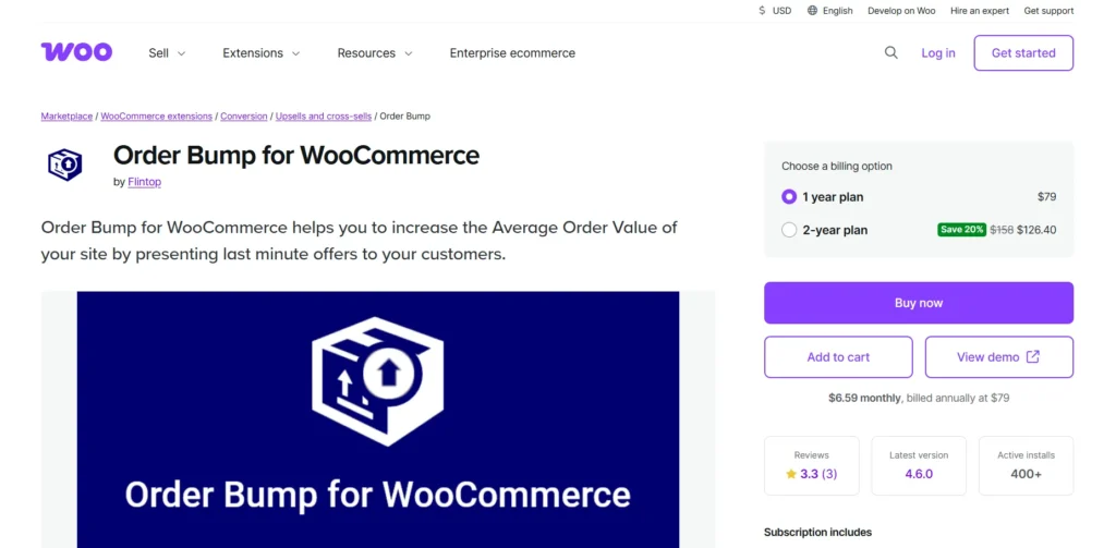 WooCommerce Order Bump