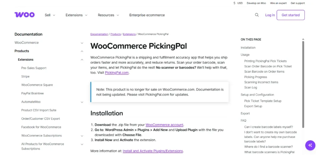 WooCommerce PickingPal