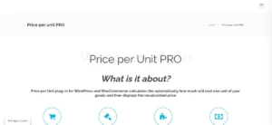 WooCommerce Price Per Unit PRO
