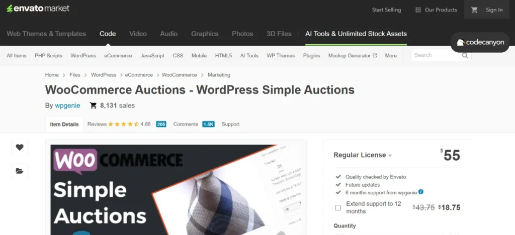 WooCommerce Simple Auction