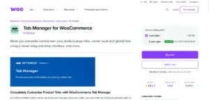 WooCommerce Tab Manager