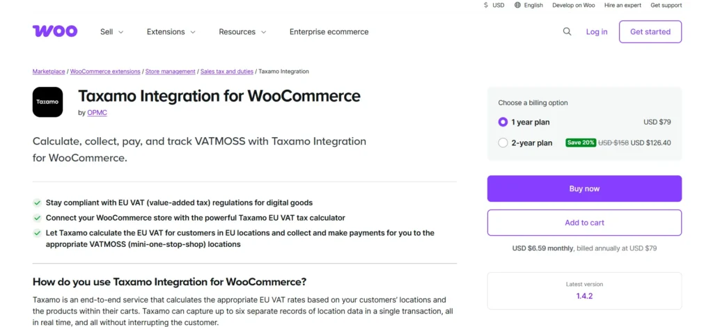WooCommerce Taxamo
