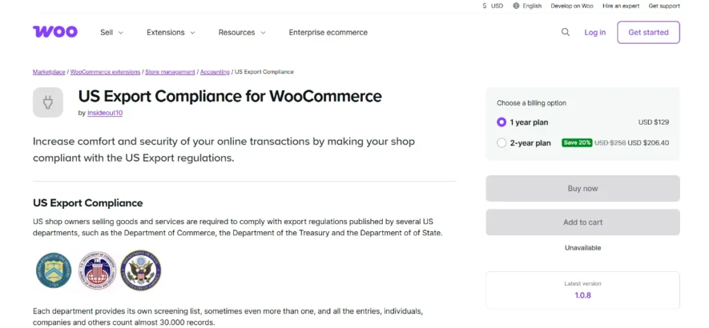 WooCommerce US Export