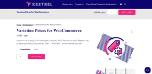 WooCommerce Variation Prices