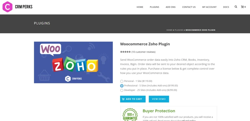 WooCommerce Zoho Pro