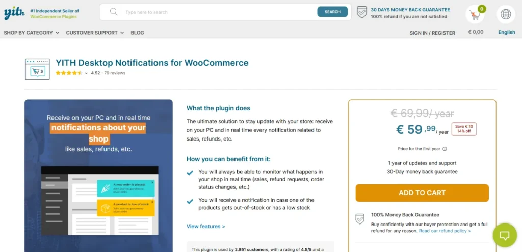 YITH Desktop Notifications for WooCommerce Premium