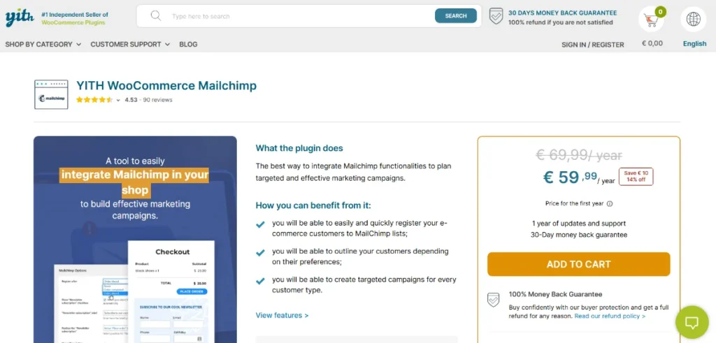 YITH WooCommerce Mailchimp Premium