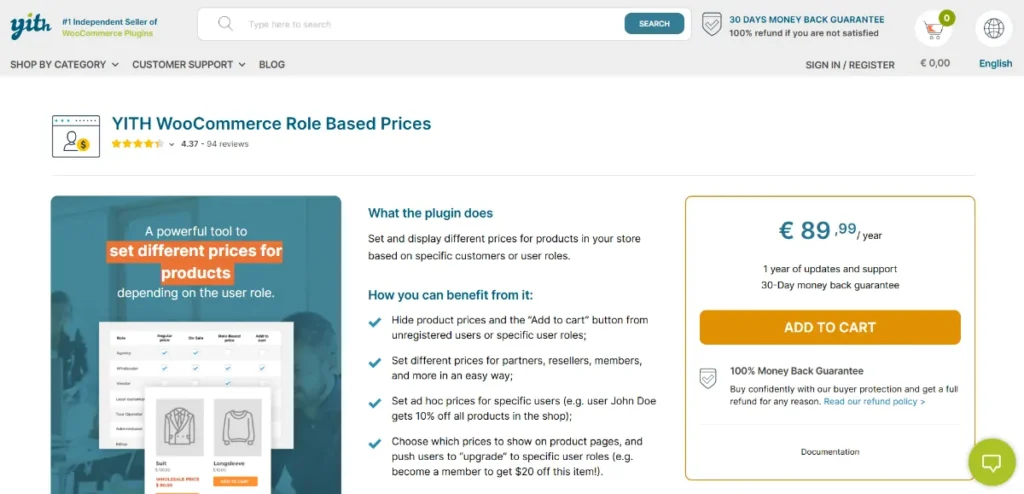 YITH WooCommerce Role Based Prices Premium