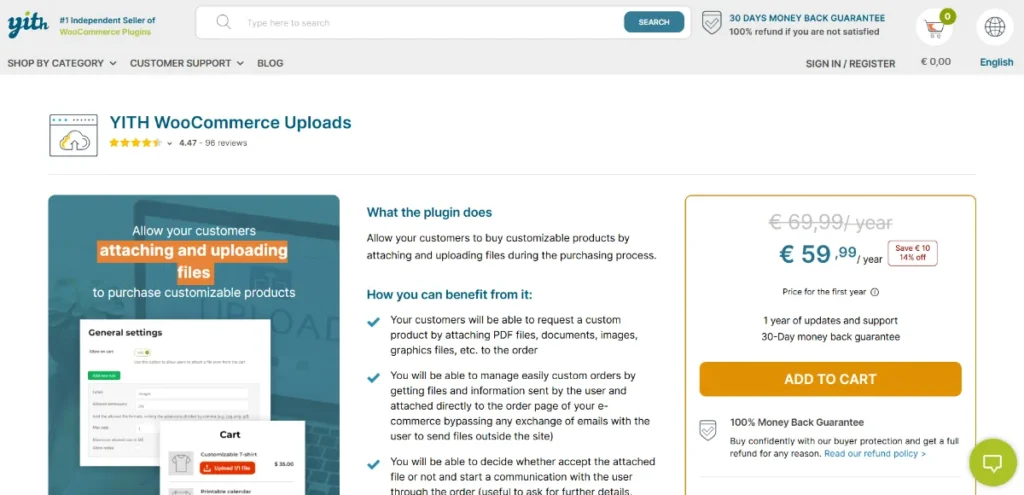 YITH WooCommerce Uploads Premium