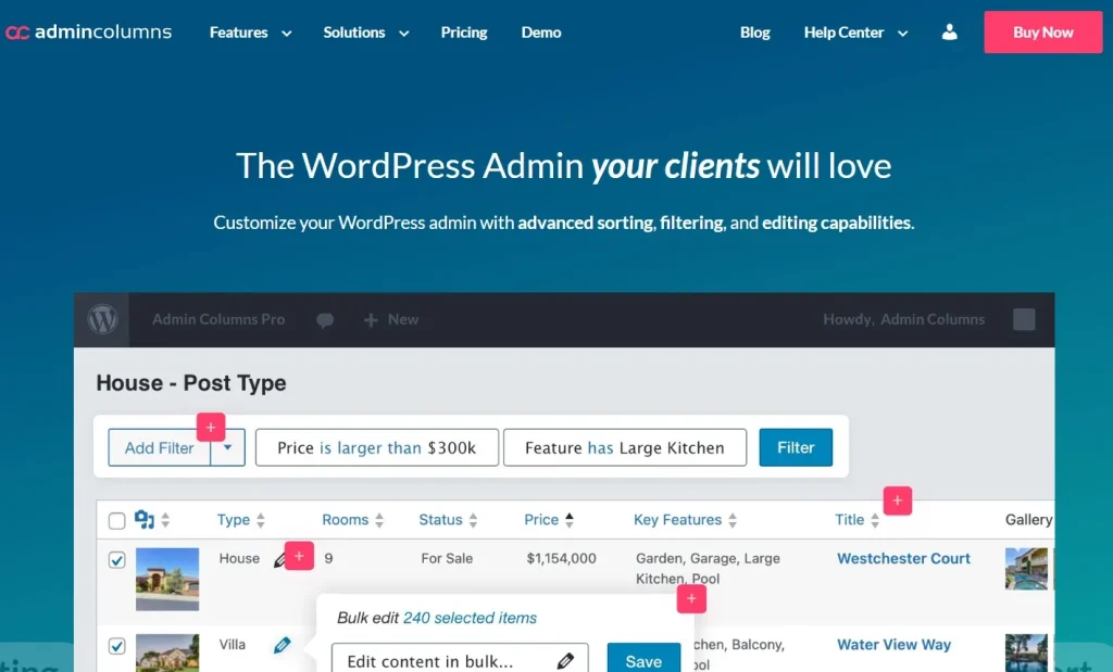 Admin Columns Pro – Advanced Custom Fields (ACF)