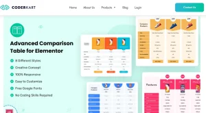 Advanced Comparison Table for Elementor