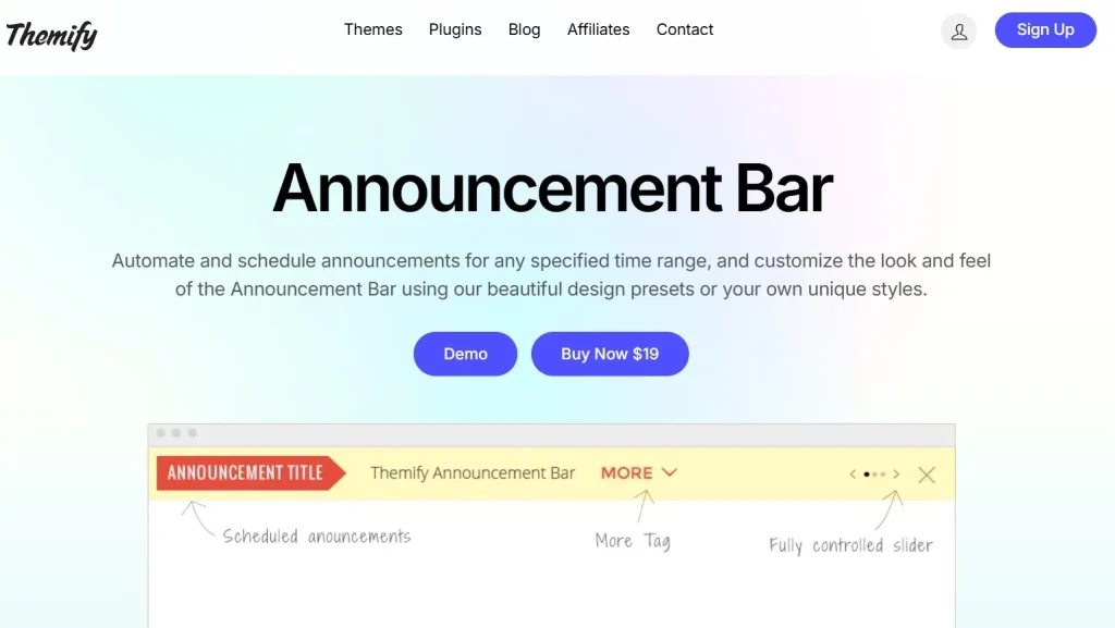 Announcement Bar