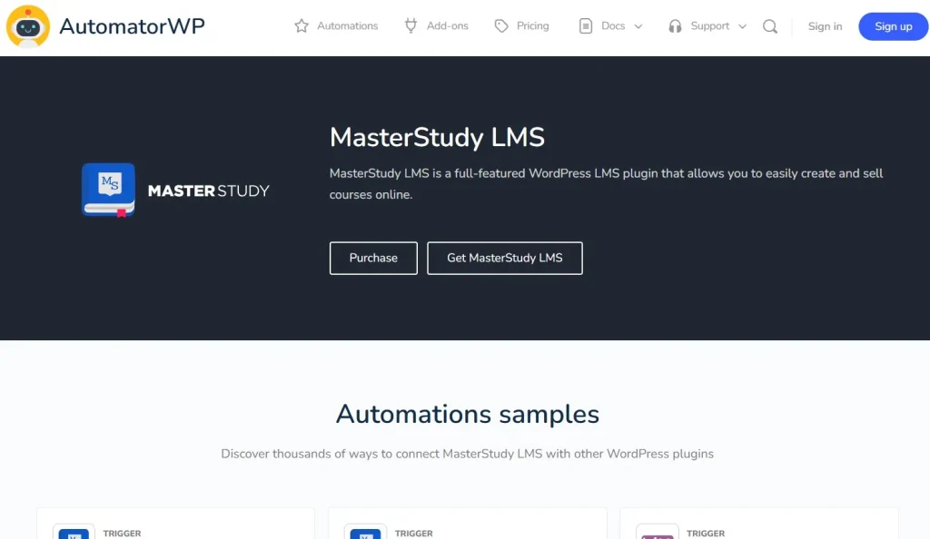 AutomatorWP – MasterStudy LMS