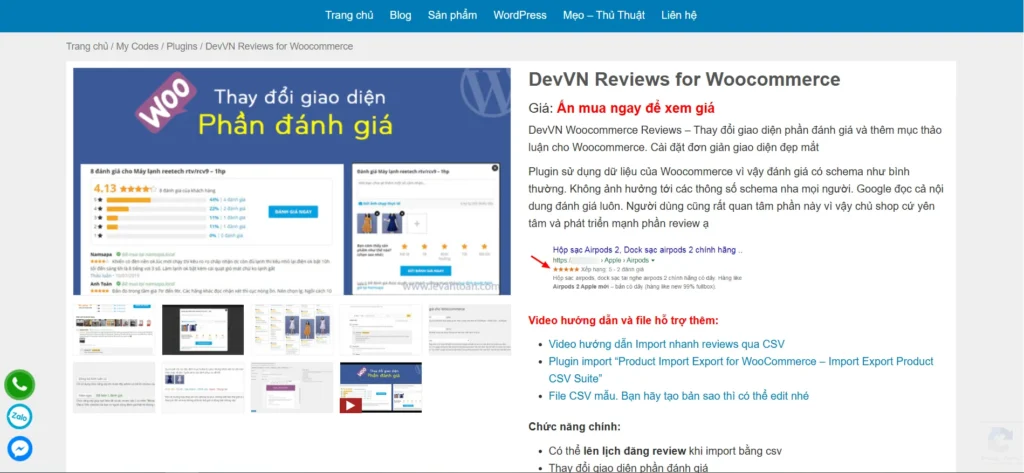DevVN – Woocommerce Reviews